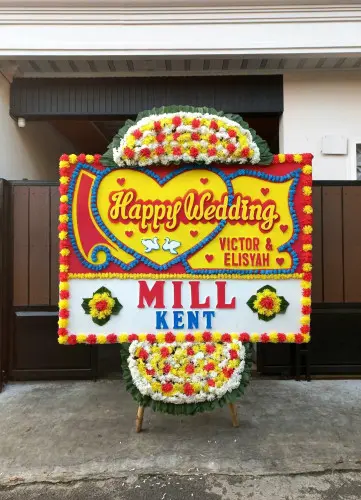 Papan Bunga Pernikahan bulurejo